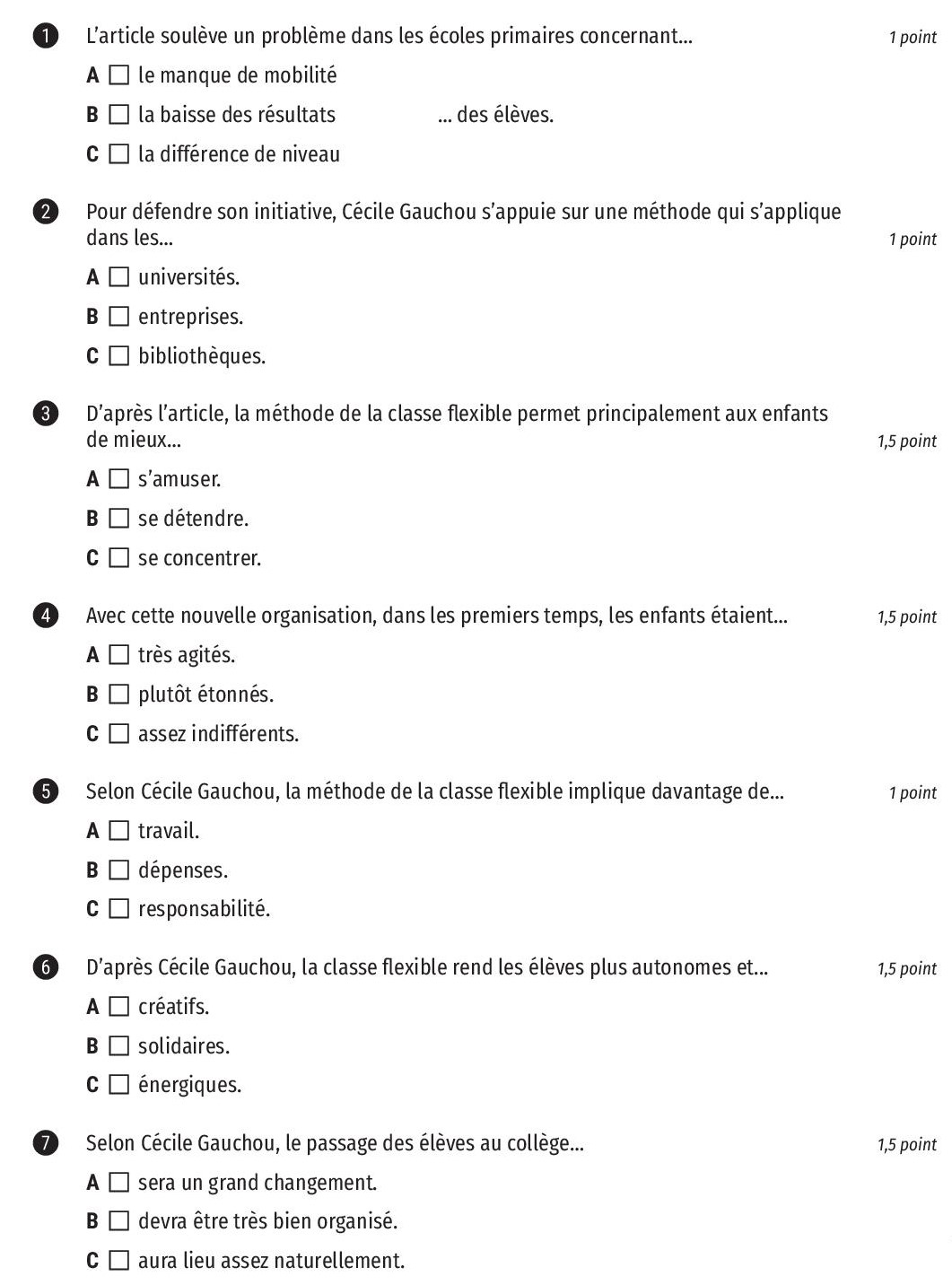 DELF B2 Junior – Exemple De Compréhension Des écrits Avec Corrigé Et ...